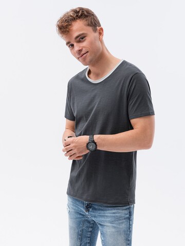 Ombre Shirt 'S1385' in Grijs: voorkant