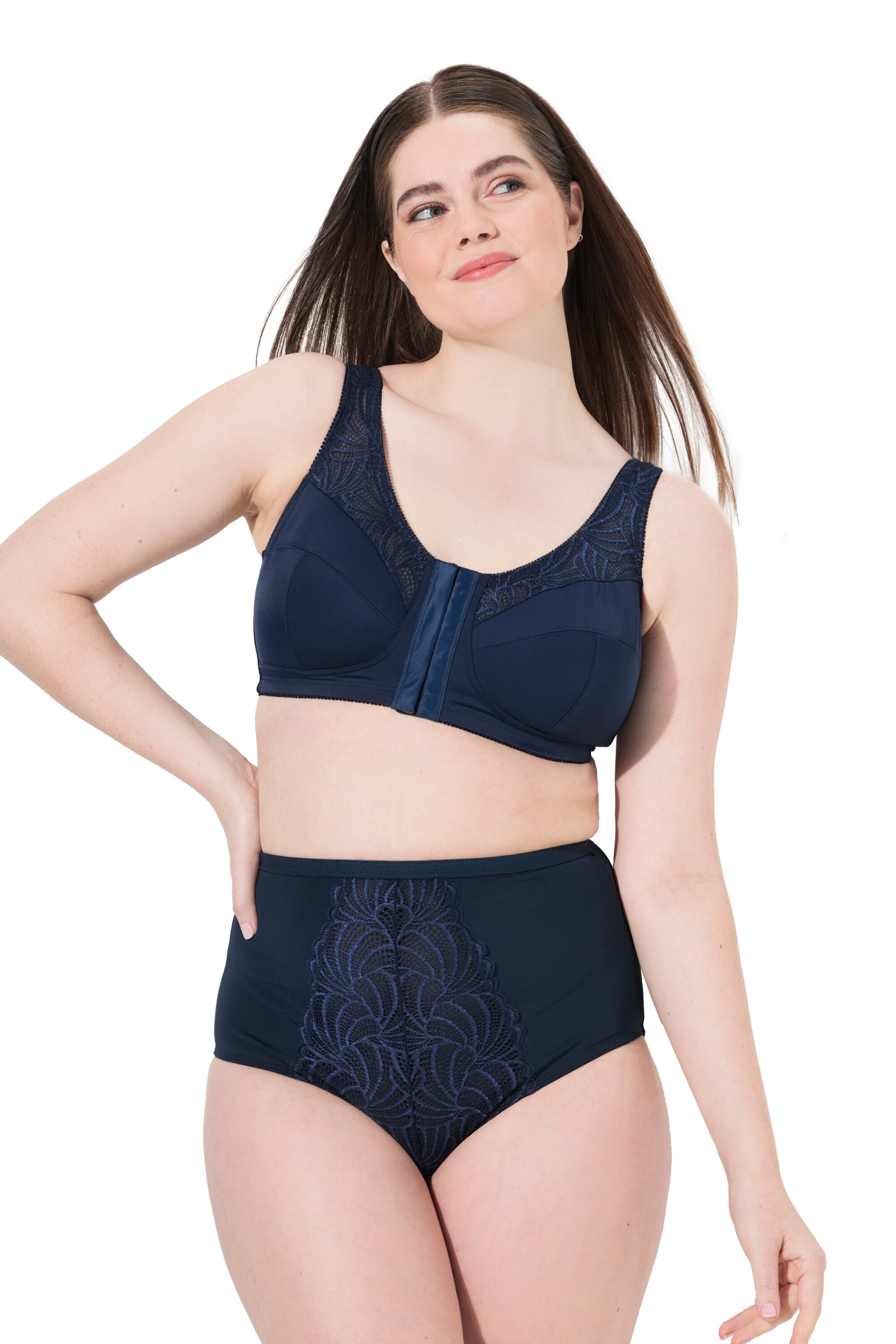 Ulla Popken Slip in Blauw: voorkant
