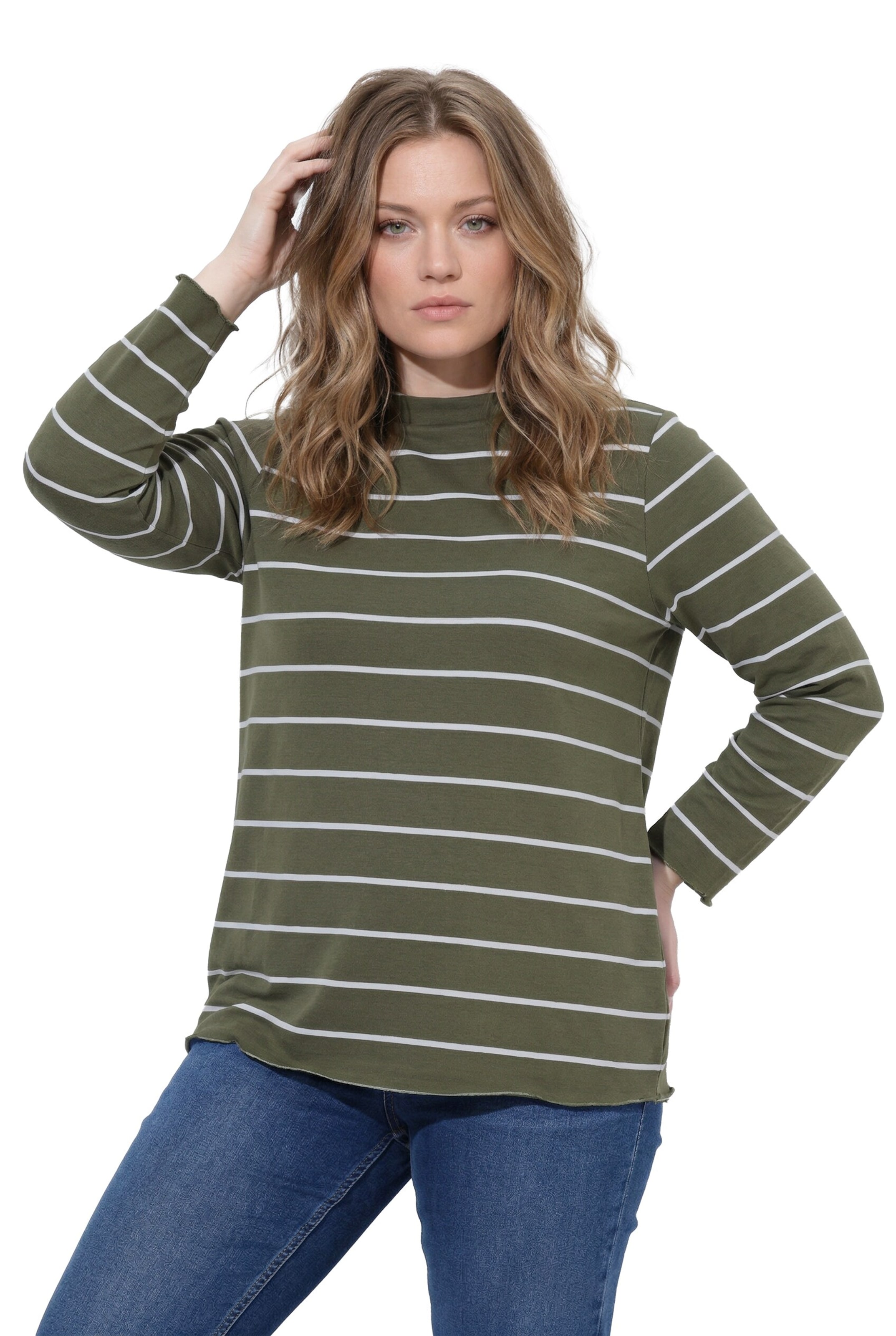Ulla Popken Shirt in Green: front