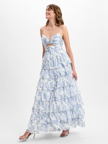 HEY KYLA Evening Dress in White: front
