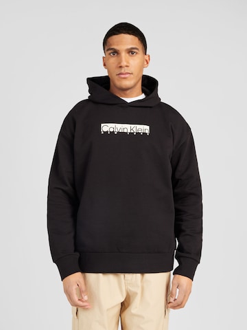 melns Calvin Klein Sportisks džemperis 'NEW YORK': no priekšpuses