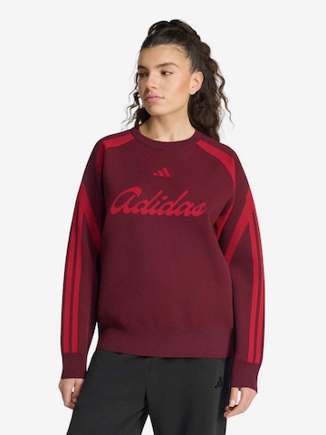 Pull-over de sport ADIDAS SPORTSWEAR en marron : devant