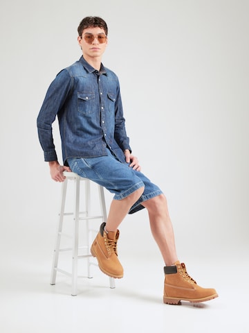 Pepe Jeans Средняя посадка Рубашка 'HANCK' в Синий