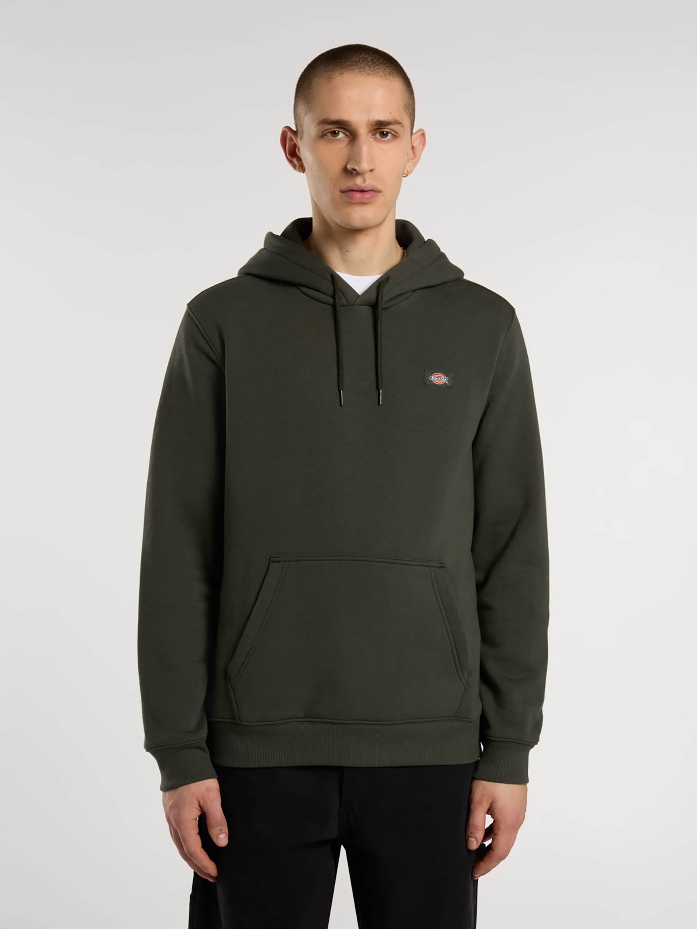 Docoo2 DICKIES Bluză de molton 'Oakport' pe Verde Închis | ABOUT YOU