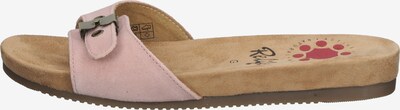 Relife Pantolette in hellbraun / pastellpink, Produktansicht