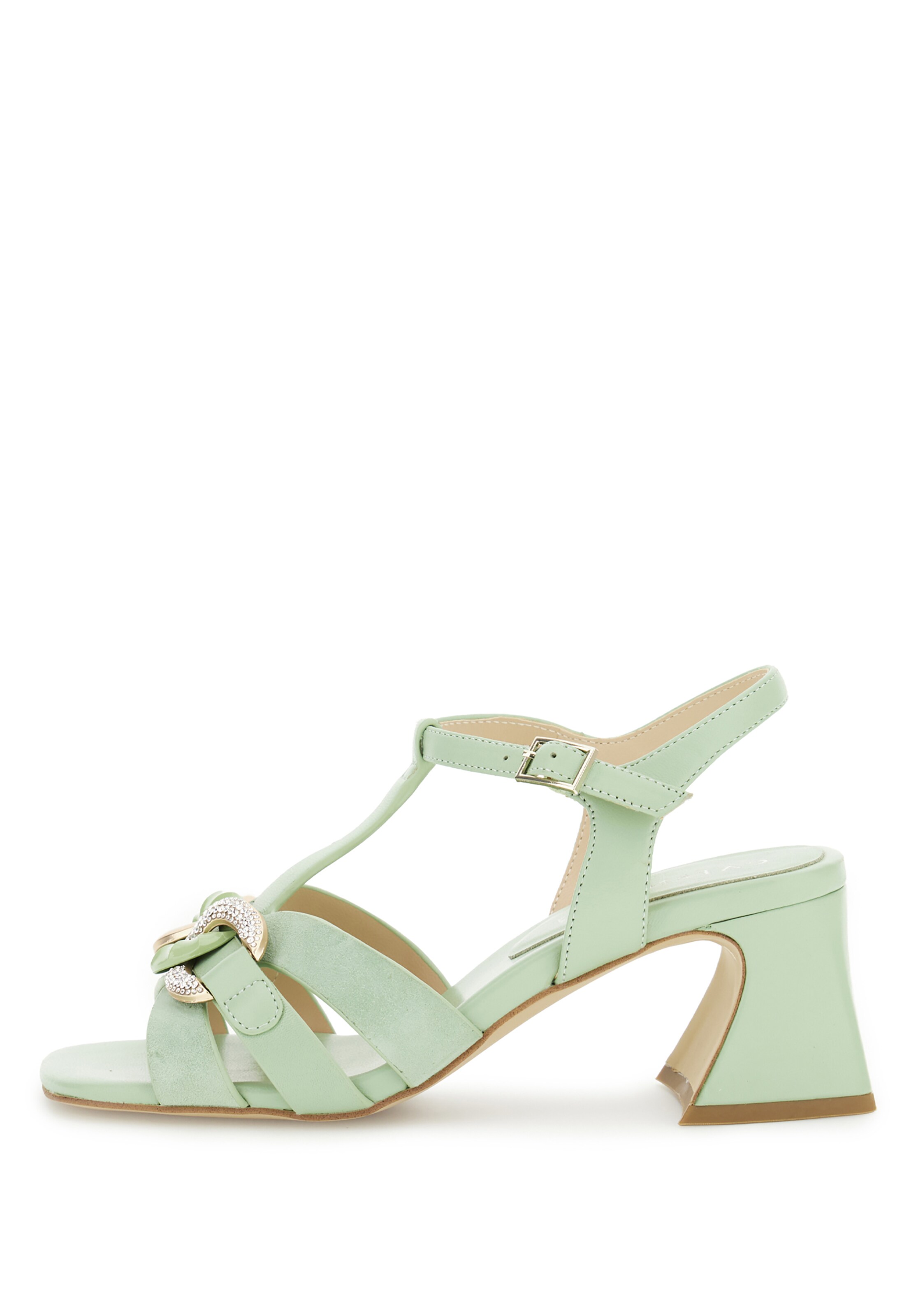 Sandalo di CAFè NOIR in verde: frontale