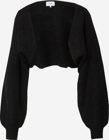 NÜMPH Knit Cardigan 'MILA' in Black: front