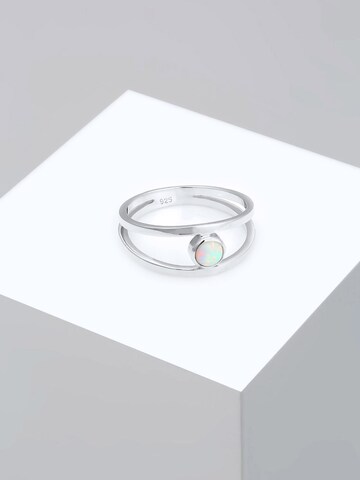 ELLI Ring 'Opal' in Zilver