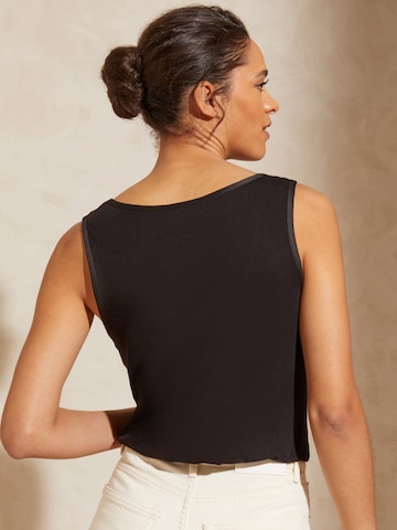 Haut love & roses en noir