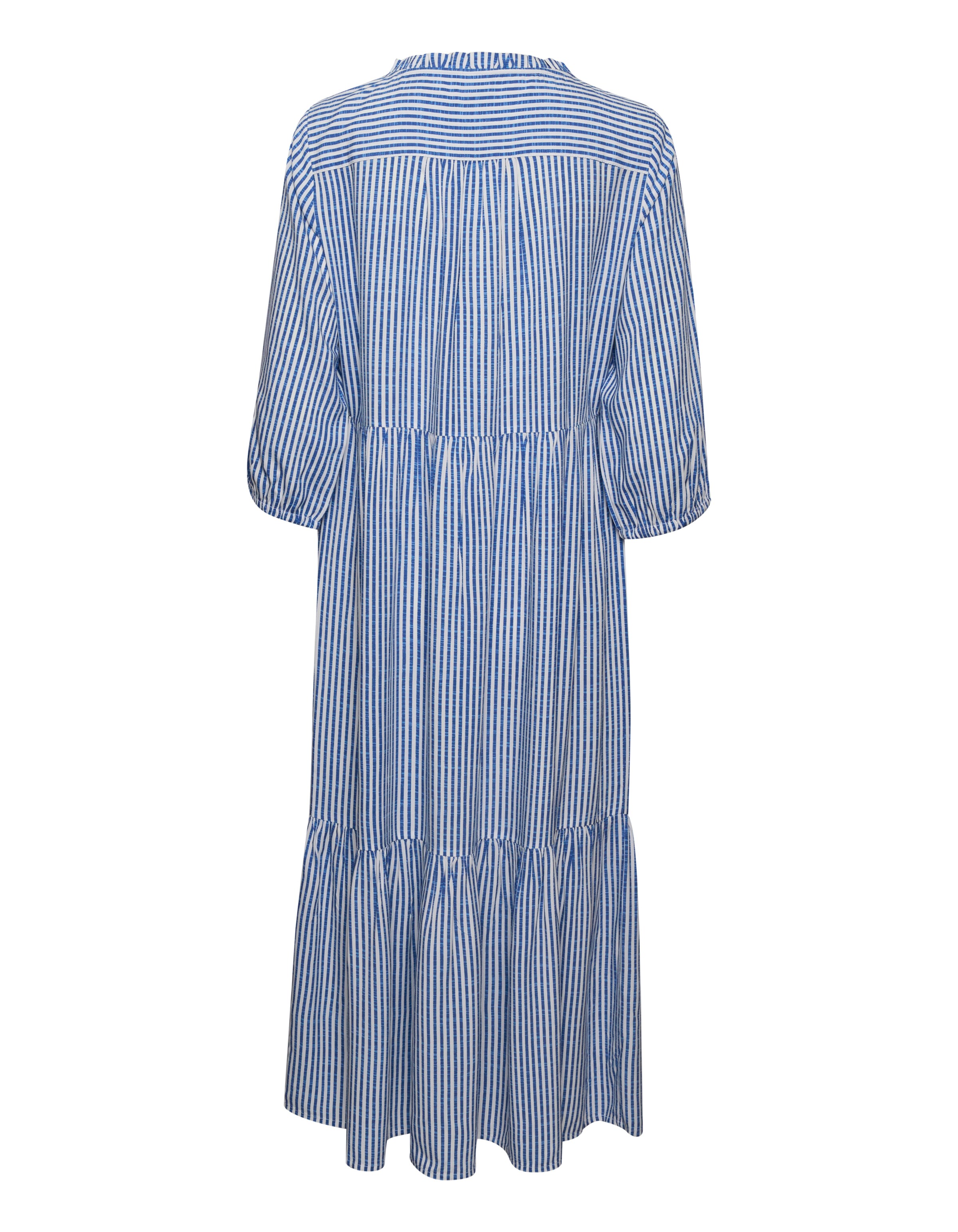 Cream Dress 'Tiah' in Blue