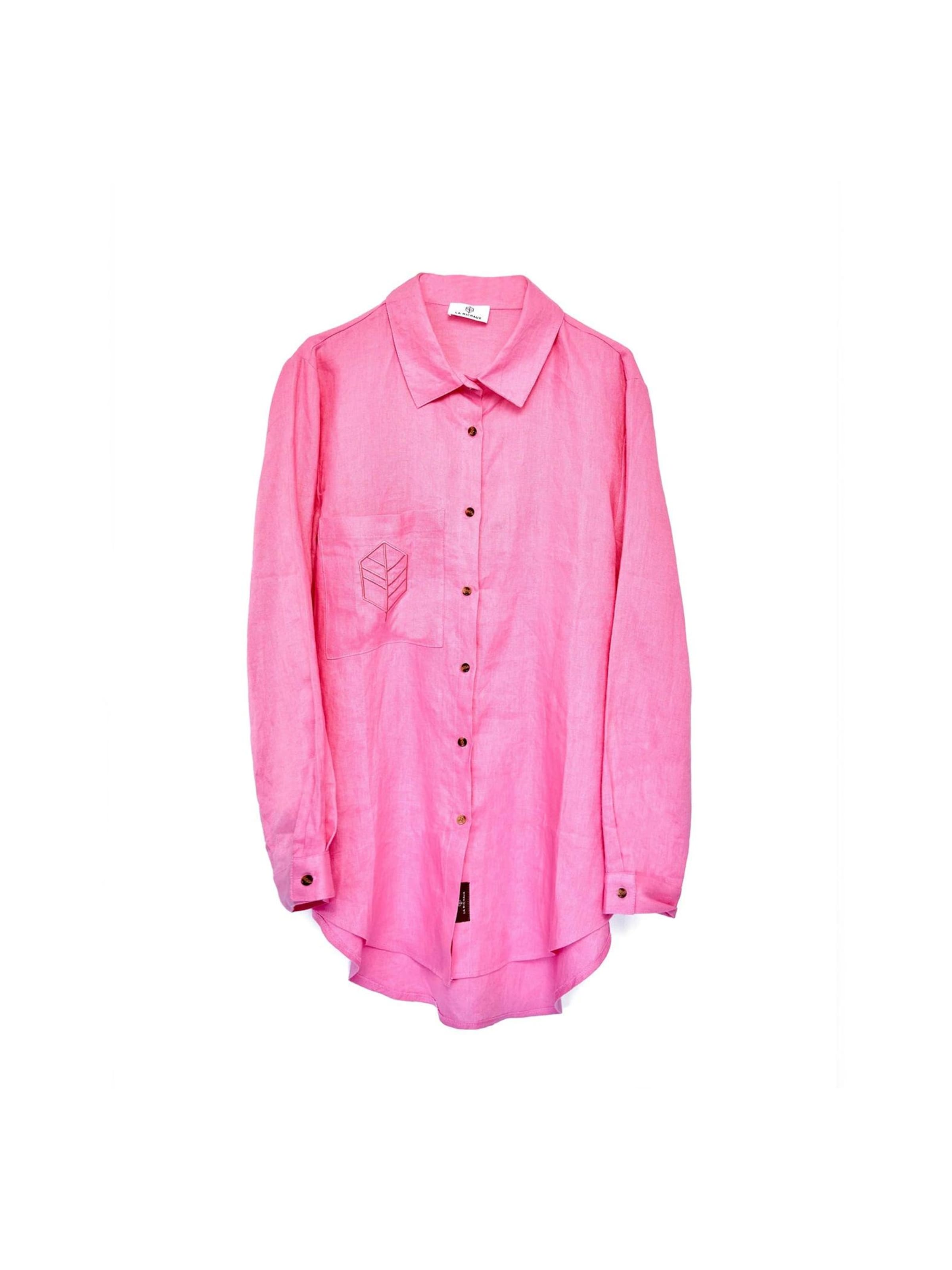 La Michaux Shirt 'GISELE' in Pink: Vorderseite