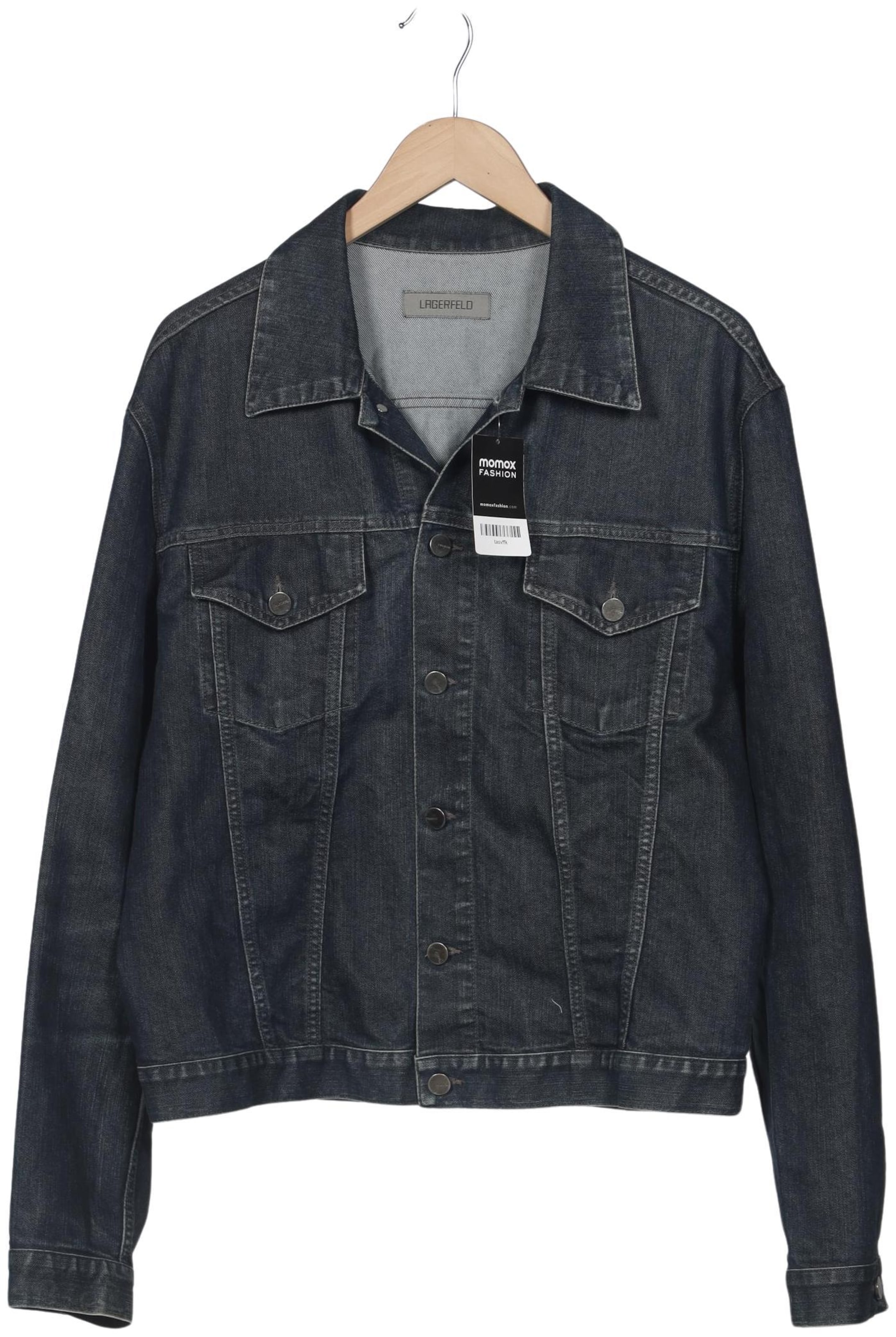 LAGERFELD Jacket & Coat in L in Blue: front