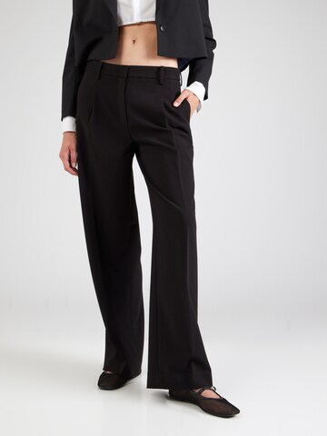 MAC Loose fit Pleat-front trousers 'Chaja' in Black: front