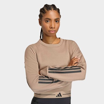 ADIDAS PERFORMANCE Athletic Sweatshirt in Brown