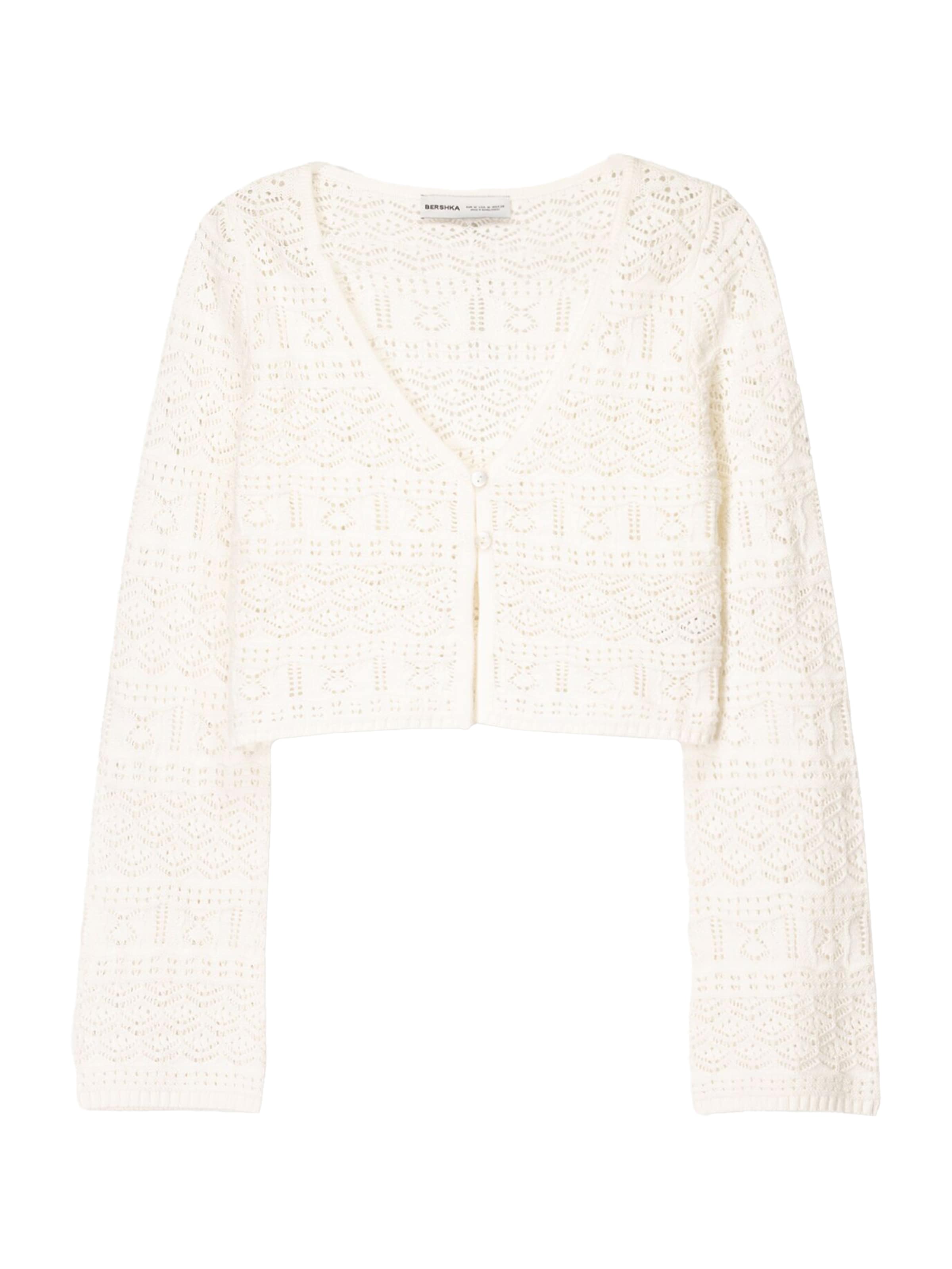 Cardigan Bershka en beige : devant