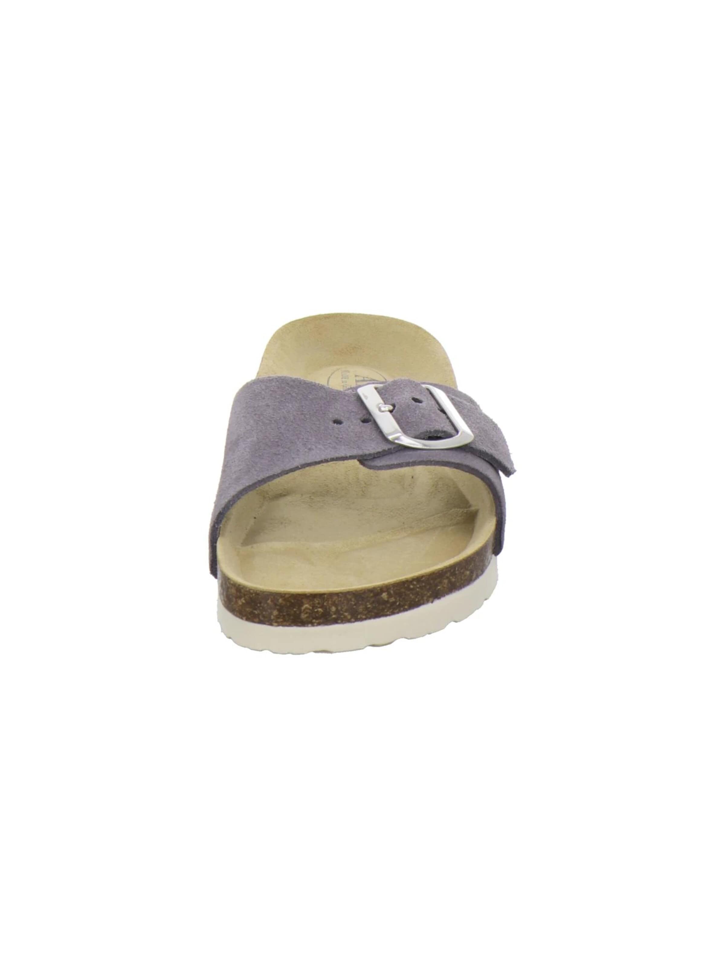AFS-Schuhe - Zapatos abiertos 'Pantoletten Damen Einschnaller graphit' en gris