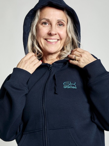SPORTKIND Sportjas 'Unisex Zip Hoodie' in Blauw