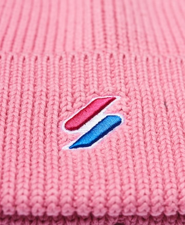 Superdry Beanie 'Code' in Pink