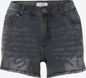 KOROSHI - regular Vaquero en negro: frente