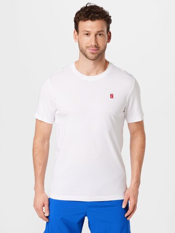 NIKE - Camiseta funcional en blanco: frente