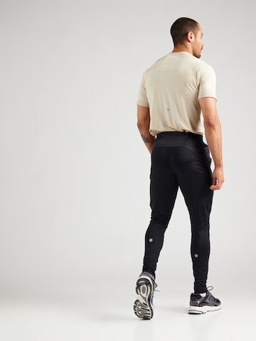juoda ASICS Standartinis Sportinės kelnės 'ROAD'