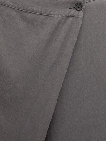 Pull&Bear Широка кройка Панталон в сиво