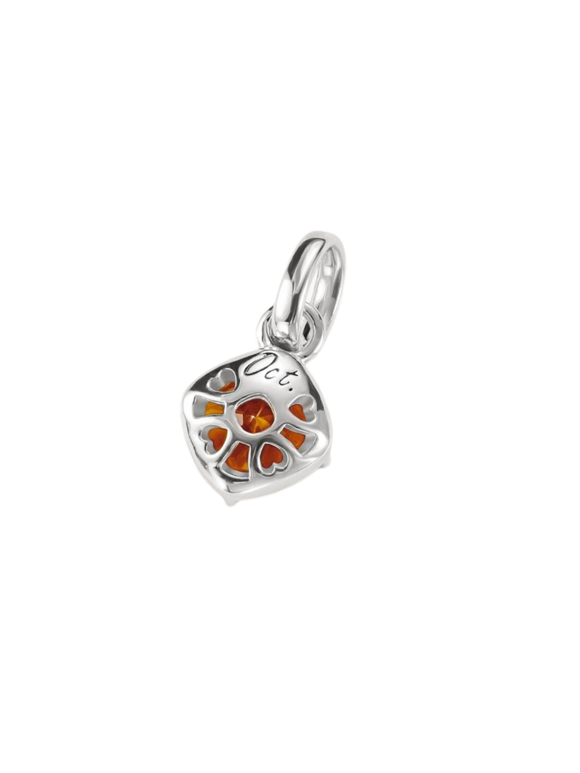 Pendentif 'Silber Charm Anhänger Geburtsstein Oktober Connect' Thomas Sabo en orange