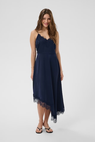 Cream Dress 'Astana' in Blue: front