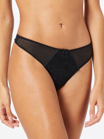 LASCANA Regular Thong in Black: front