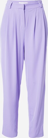 Guido Maria Kretschmer Women Tapered Bandplooibroek 'Elenie' in Lila: voorkant