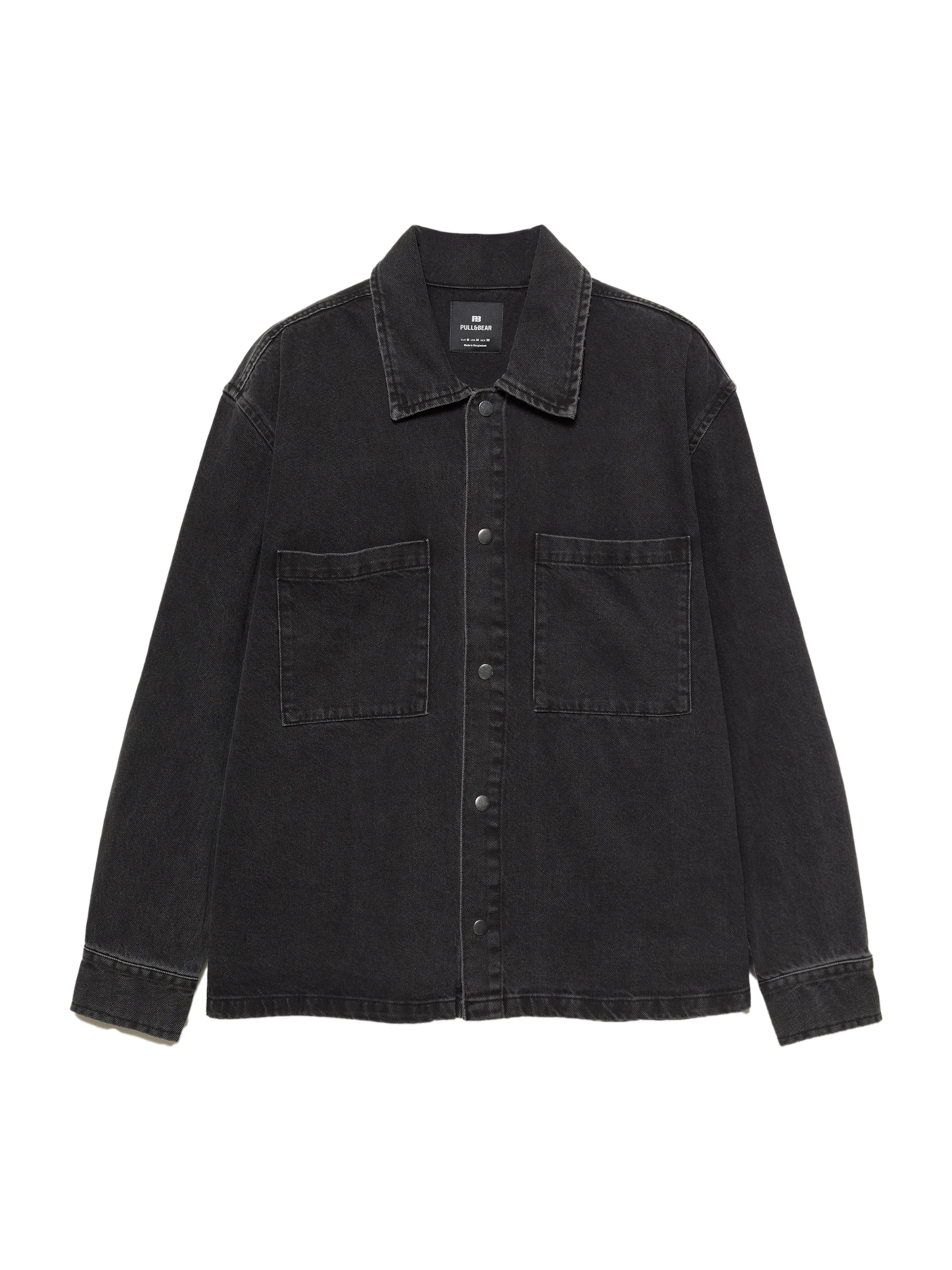 Pull&Bear Prechodná bunda - čierny denim, Produkt