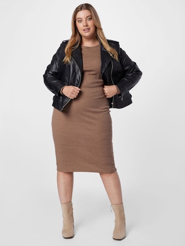 Urban Classics Knitted dress in Brown