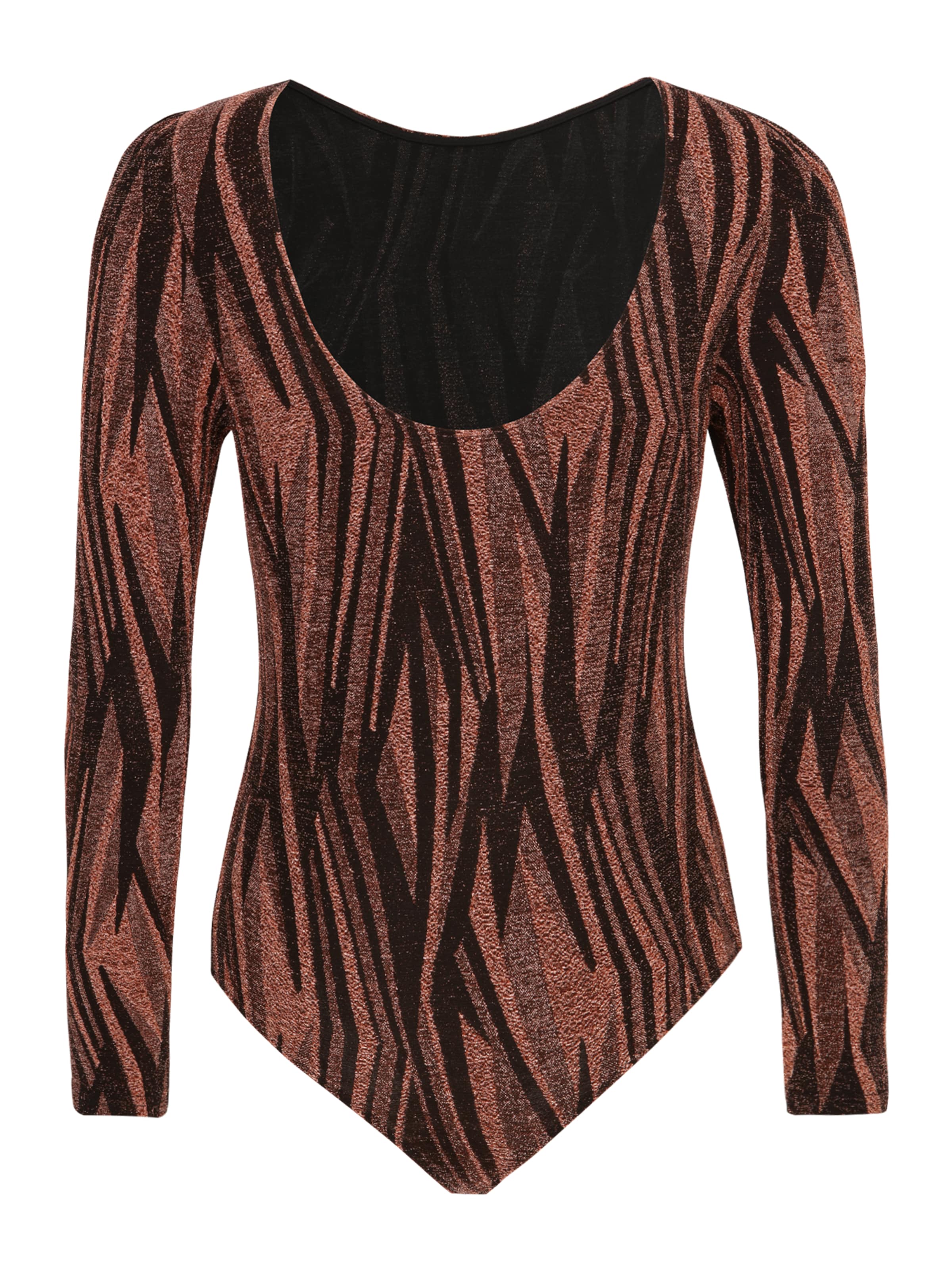 YAS Petite Shirt bodysuit 'YEN' in Black: front