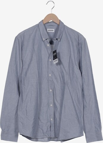 ARMEDANGELS Button Up Shirt in XXL in Blue: front