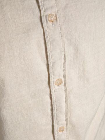 balta JACK & JONES Standartinis modelis Marškiniai 'Slub'