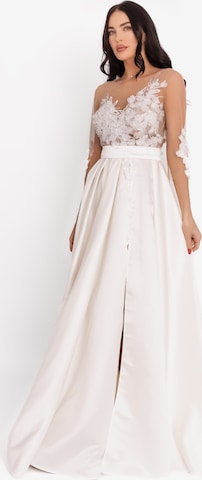 acob a porter Evening dress in White: front