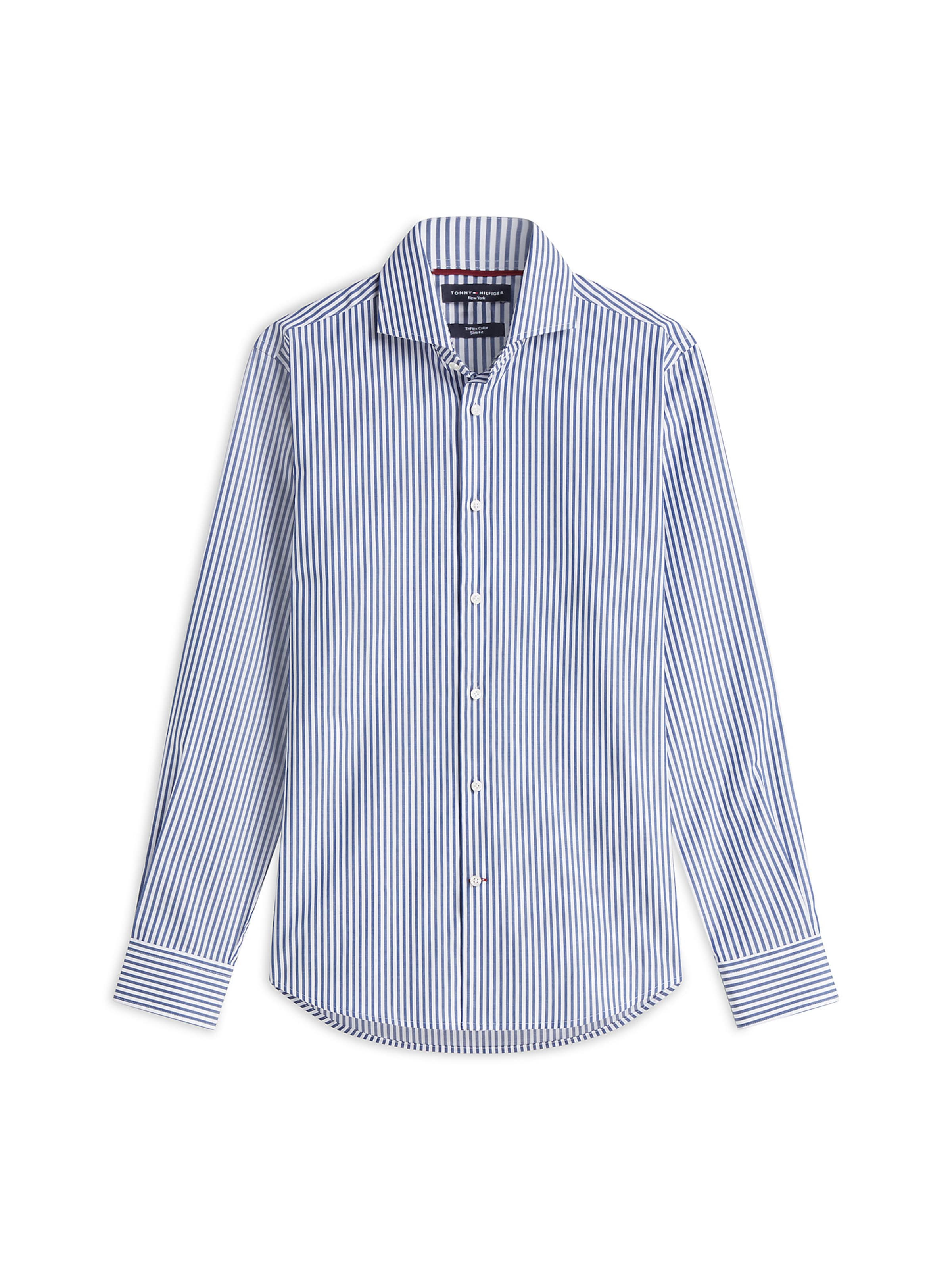 TOMMY HILFIGER Slim fit Business shirt 'New York' in Blue: front