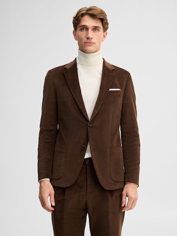 STRELLSON Slim fit Business-colbert in Bruin: voorkant