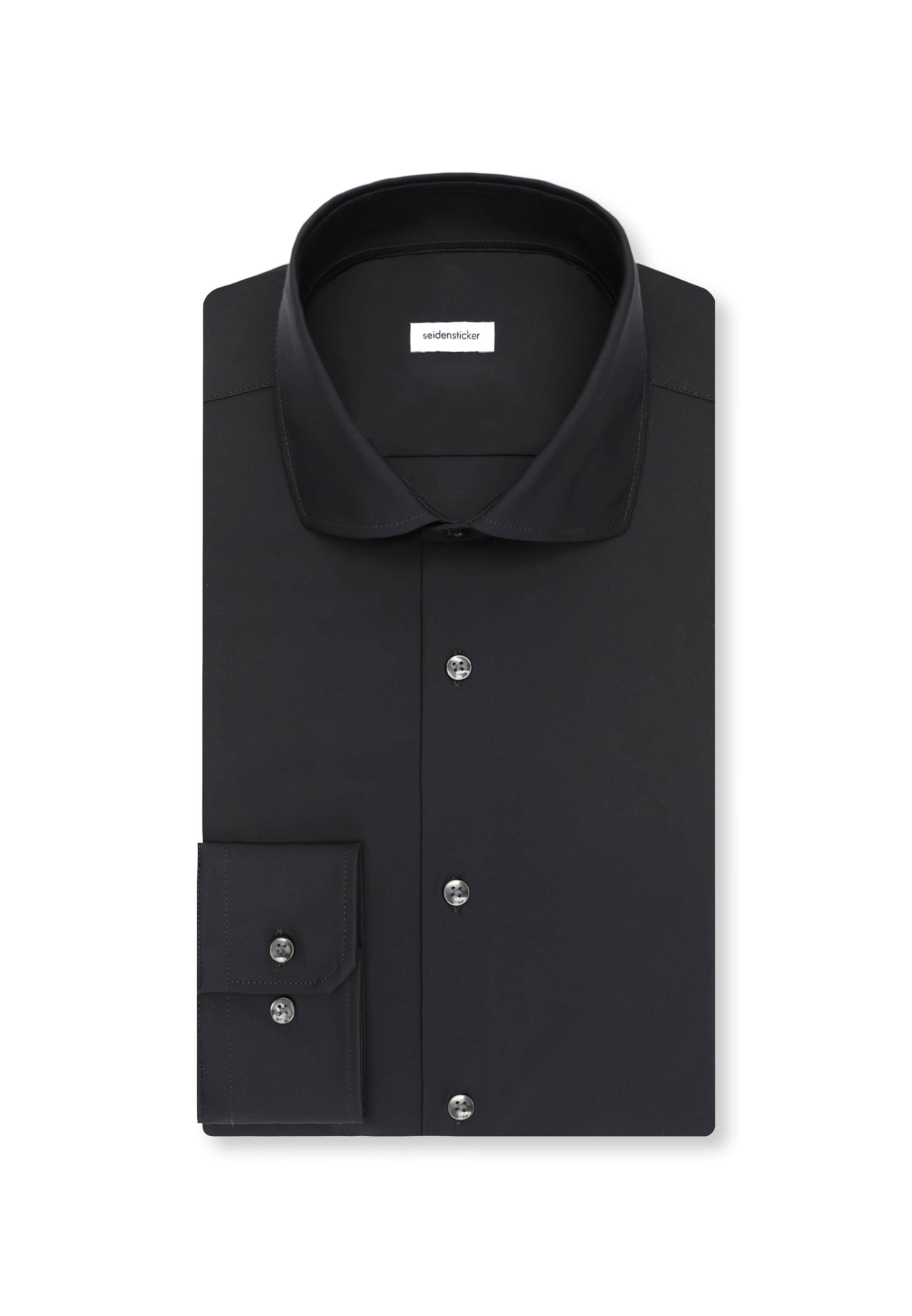 Coupe slim Chemise business SEIDENSTICKER en noir