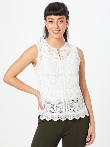 COMMA - Blusa en blanco: frente