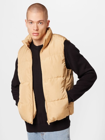 Gilet BURTON MENSWEAR LONDON en jaune : devant