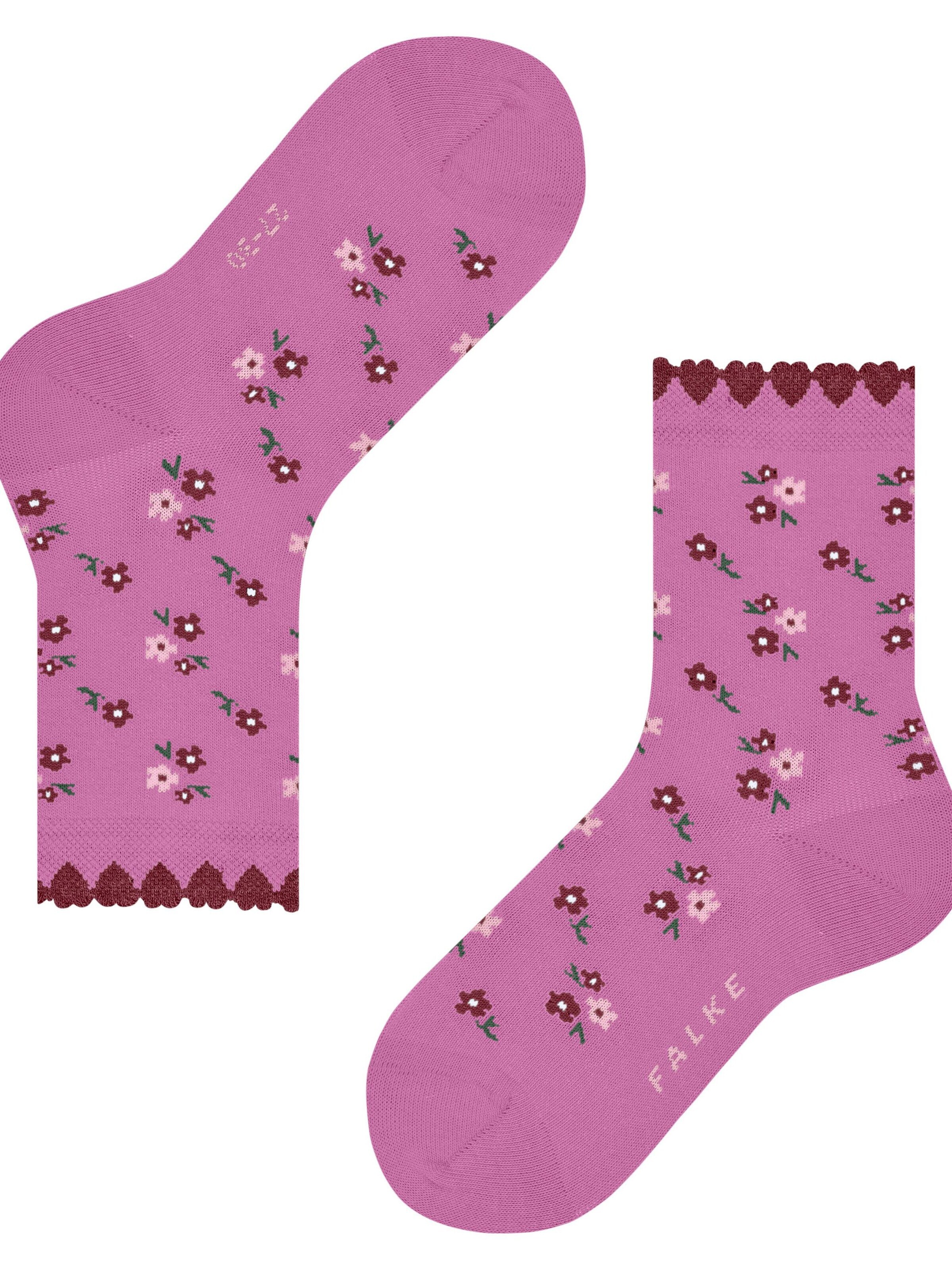 FALKE Socks 'Ditsy Flowers' in Pink