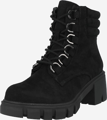 ABOUT YOU - Botines con cordones 'Anni' en negro: frente