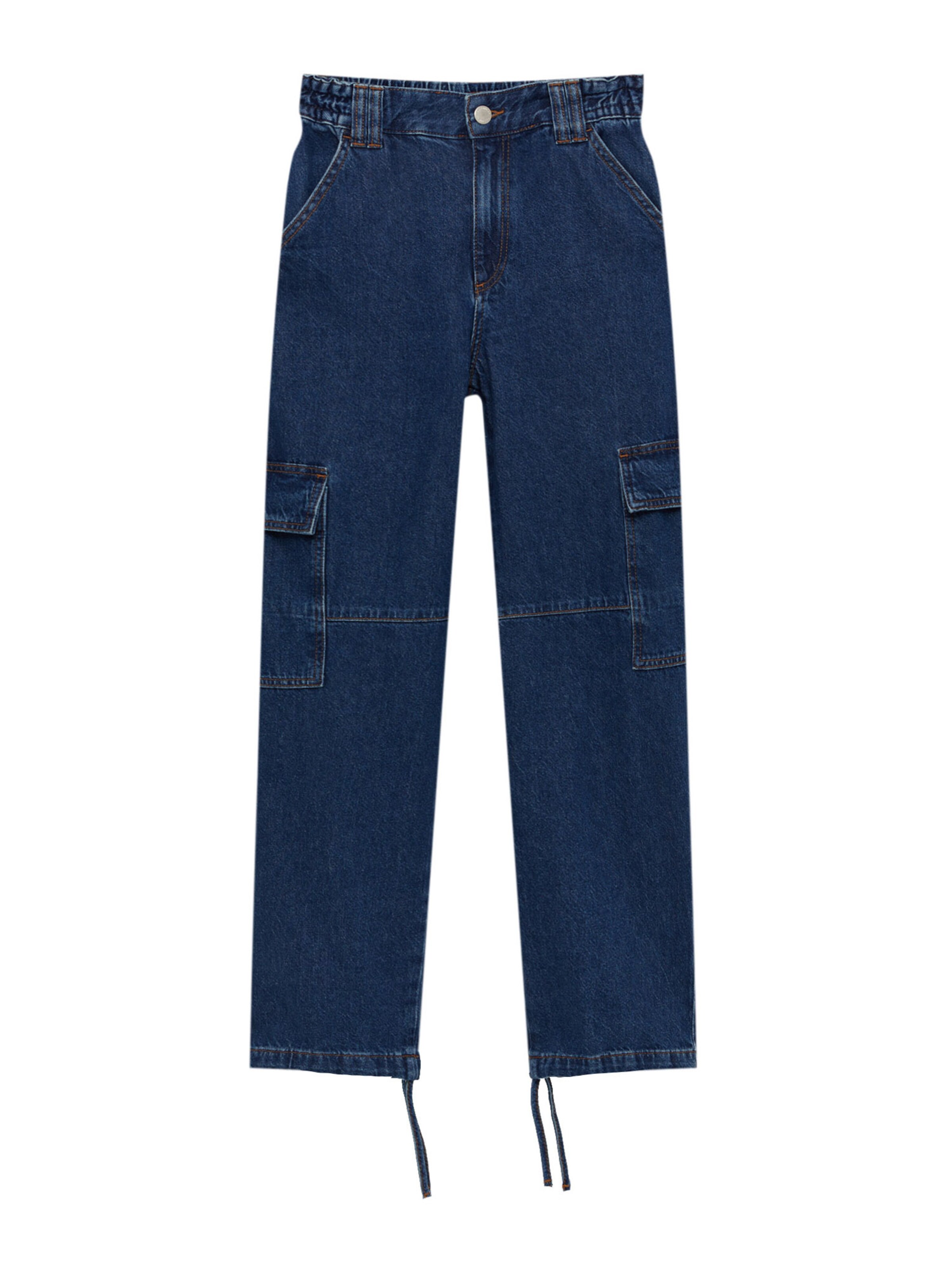Pull&Bear Regular Jeans in Blau: Vorderseite