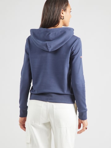 Bluză de molton de la Superdry pe albastru