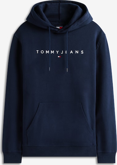 Megztinis be užsegimo iš Tommy Jeans, spalva – tamsiai mėlyna / balta, Prekių apžvalga