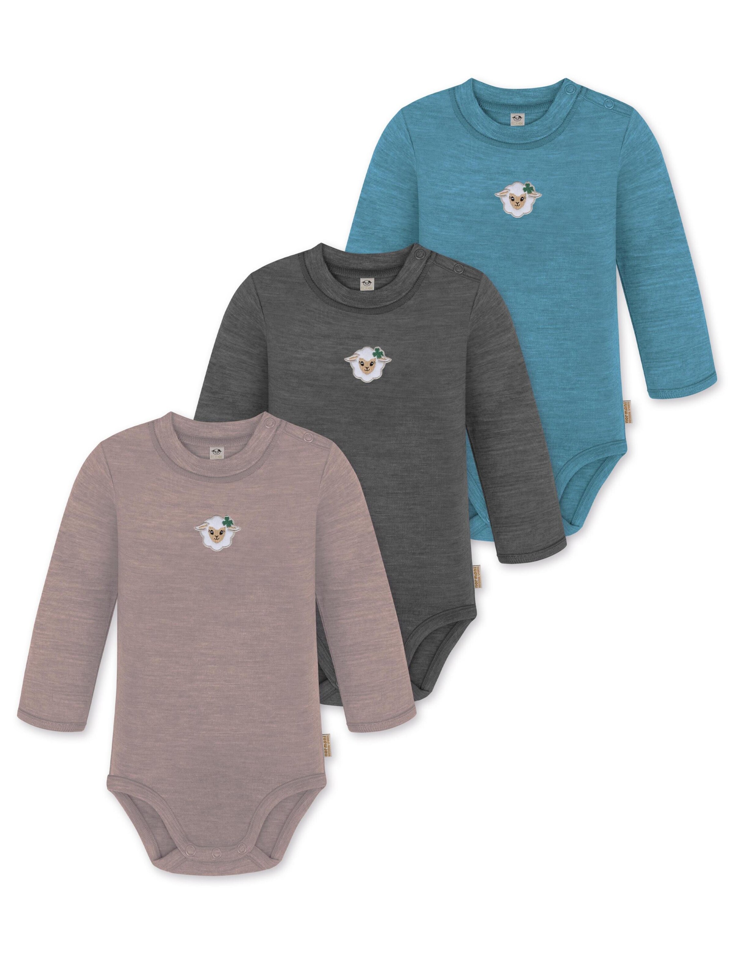 Barboteuse / body 'Tuai' normani en mélange de couleurs : devant