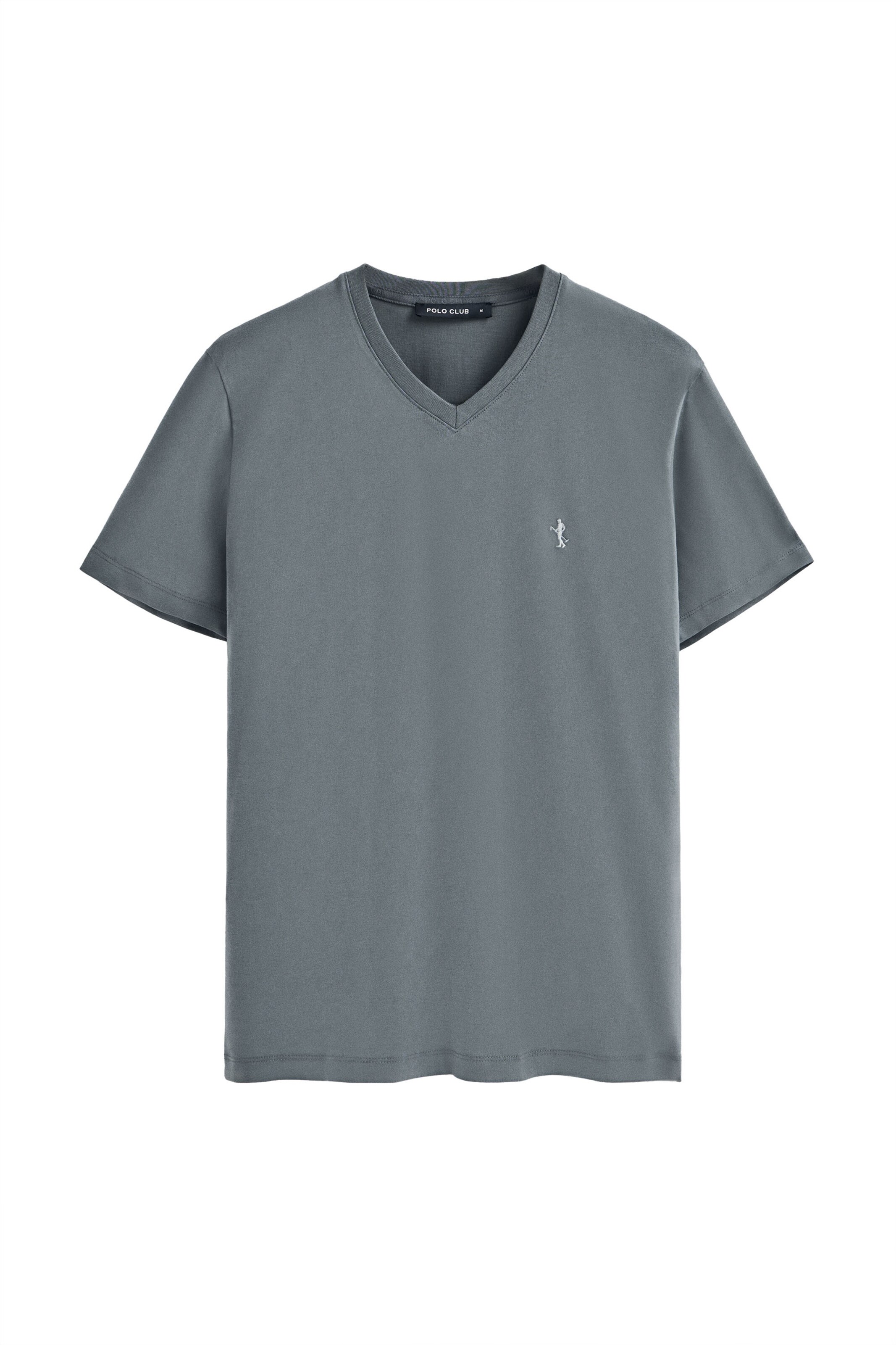 Polo Club T-Shirt in Grau: Vorderseite