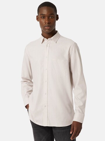 Regular fit Camicia di Boggi Milano in beige: frontale