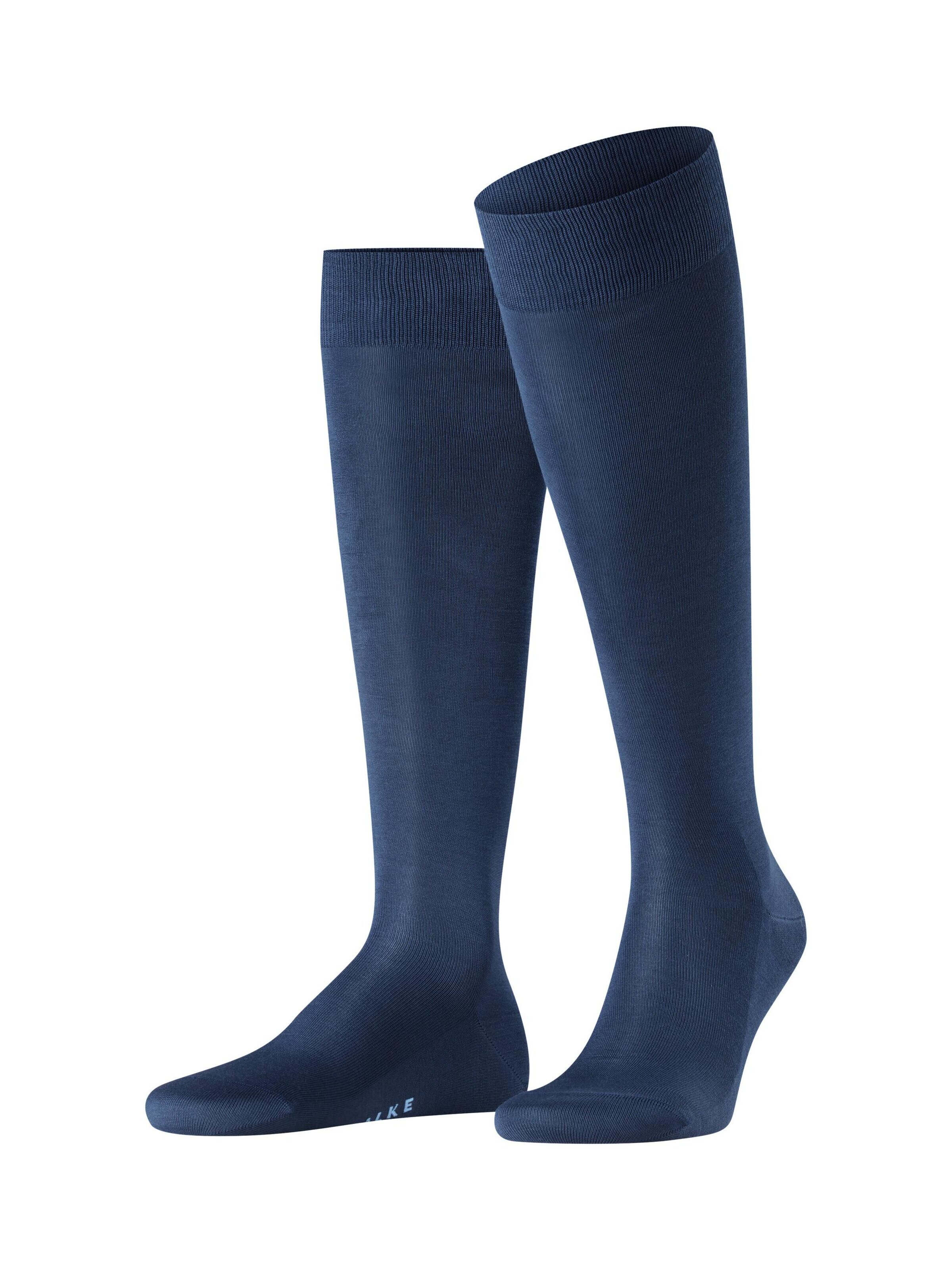 FALKE Kniestrümpfe 'Tiago'‌‌‌‌‌‌ in Blau: Vorderseite